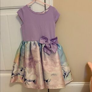 H&M Purple and Pastel Horse Dress